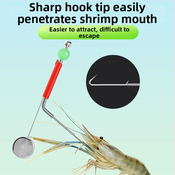 Dubultā āķa zvejas rigs ar svina galvu, paredzēts upes garnētēm un vēžiem