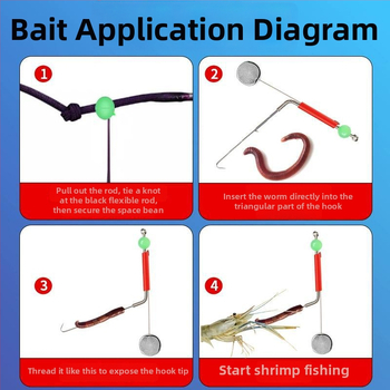 Dubultā āķa zvejas rigs ar svina galvu, paredzēts upes garnētēm un vēžiem