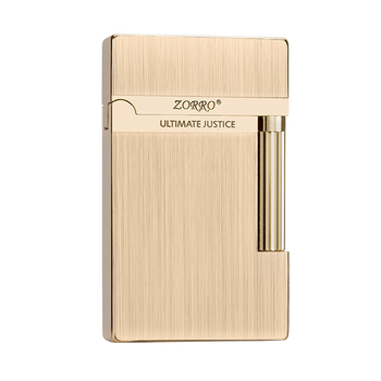 Metāla kerosēna aizdedzinātājs ar sānu slīdēšanas dizainu; atkārtoti lietojams; nav vēja izturīgs; logotipa drukāšana pieejama.