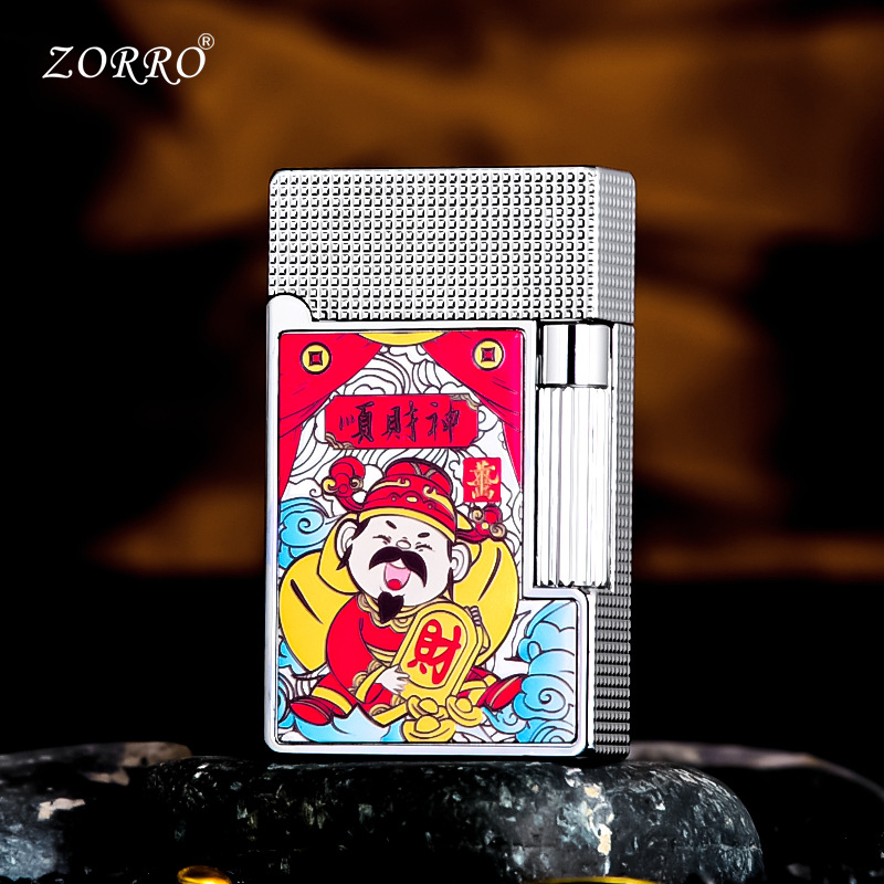 Metāla kerosēna aizdedzinātājs ar sānu slīdēšanas dizainu; atkārtoti lietojams; nav vēja izturīgs; logotipa drukāšana pieejama.