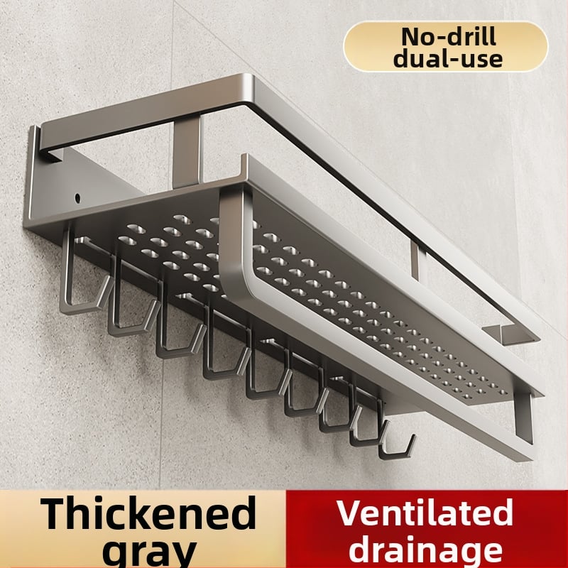 Držiak na uteráky na stene do kúpeľne so zabudovanou policou, model Z52-, 1 vrstva, americký štýl, CE certifikácia