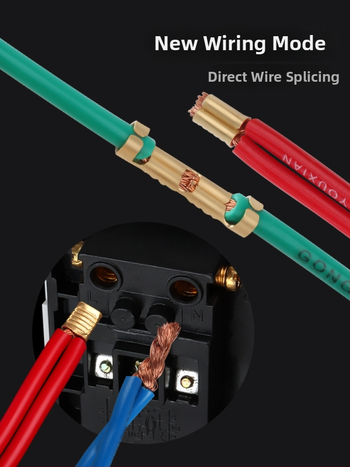 Crimp termināla savienotājs – auksti presēts, vara vads, starpposma butt/paralēlais savienojums, žoga tipa interfeiss (454A/B/C/T)