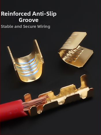 Crimp termināla savienotājs – auksti presēts, vara vads, starpposma butt/paralēlais savienojums, žoga tipa interfeiss (454A/B/C/T)