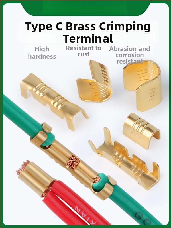 Crimp termināla savienotājs – auksti presēts, vara vads, starpposma butt/paralēlais savienojums, žoga tipa interfeiss (454A/B/C/T)