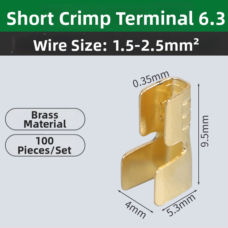 Crimp termināla savienotājs – auksti presēts, vara vads, starpposma butt/paralēlais savienojums, žoga tipa interfeiss (454A/B/C/T)