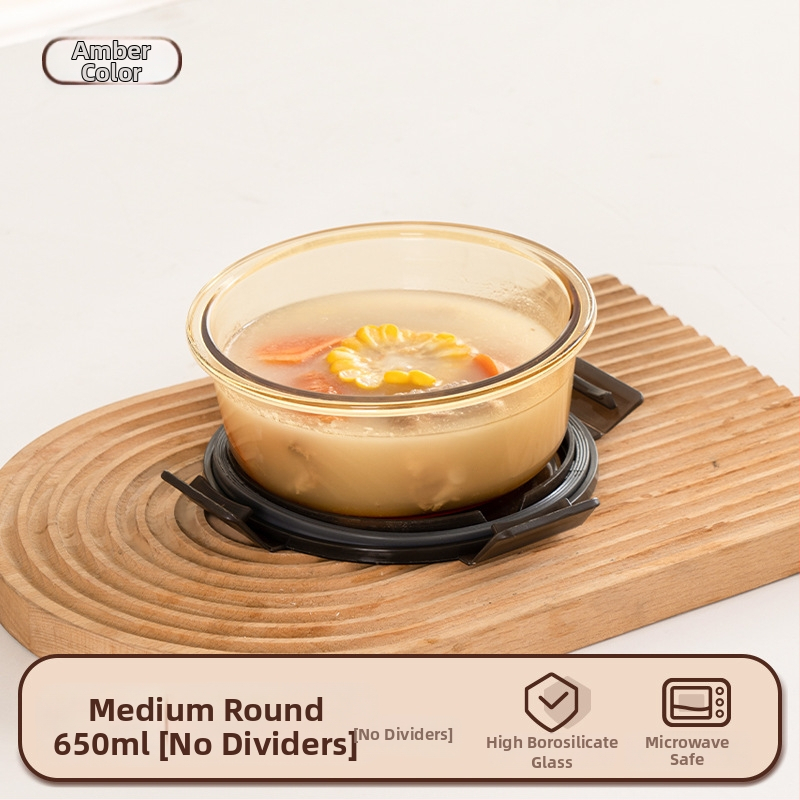 Stiklinė pietų dėžutė (borosilicate, izoliota, mikrobangoms tinkama, 800–1000 ml, kvadratinė)