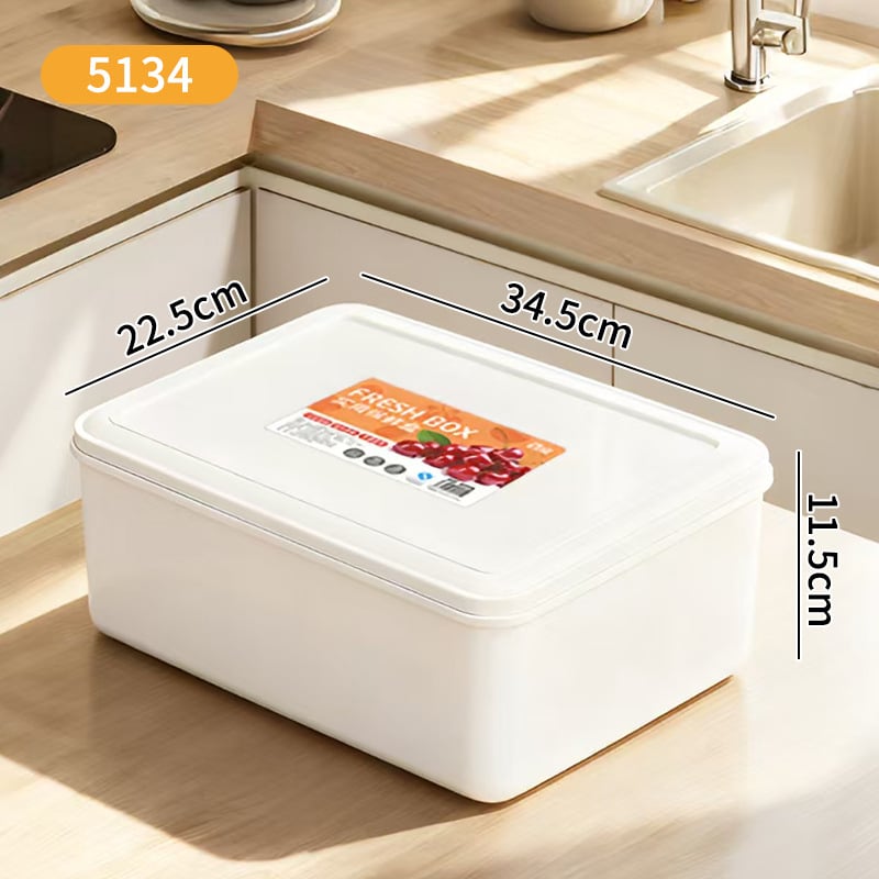 Šaldytuvo šviežumo laikymo dėžutė – Baiwen, maisto kokybės plastikas, nešiojamas, uždarytina, laikymui