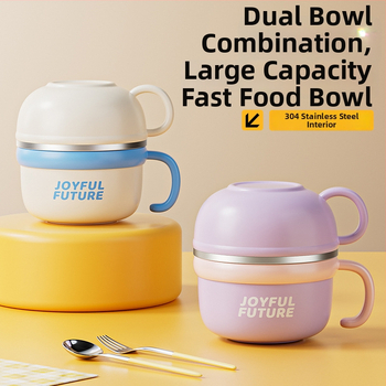 Izoliacinė nerūdijančio plieno pietų dėžutė su dangčiu, dviejų sluoksnių, 304 nerūdijančio plieno, 1–2 L talpa, logotipo spausdinimas galimas