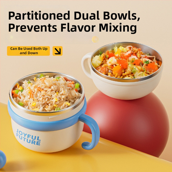 Izoliacinė nerūdijančio plieno pietų dėžutė su dangčiu, dviejų sluoksnių, 304 nerūdijančio plieno, 1–2 L talpa, logotipo spausdinimas galimas