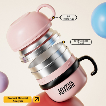 Izoliacinė nerūdijančio plieno pietų dėžutė su dangčiu, dviejų sluoksnių, 304 nerūdijančio plieno, 1–2 L talpa, logotipo spausdinimas galimas