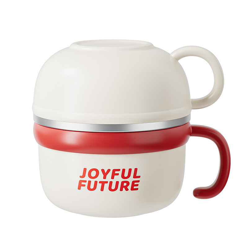 Изолирана кутия за обяд от неръждаема стомана 304, с капак, двойнослойна, обем 1–2 л, възможност за печат на лого