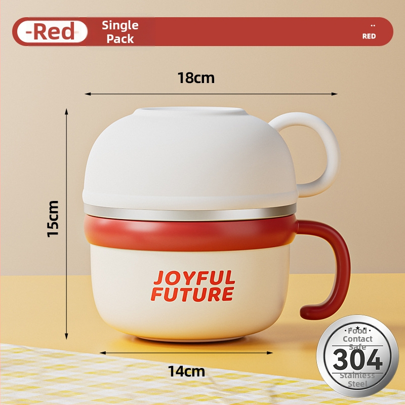 Izoliacinė nerūdijančio plieno pietų dėžutė su dangčiu, dviejų sluoksnių, 304 nerūdijančio plieno, 1–2 L talpa, logotipo spausdinimas galimas