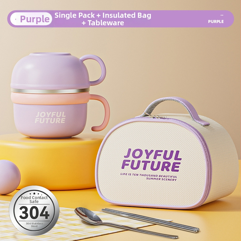 Izoliacinė nerūdijančio plieno pietų dėžutė su dangčiu, dviejų sluoksnių, 304 nerūdijančio plieno, 1–2 L talpa, logotipo spausdinimas galimas