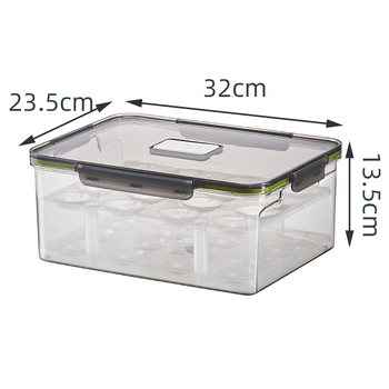 Кутия за съхранение на храна, пластмасова, квадратна форма, без изолация, капацитет 1–4 л, модерен минималистичен стил