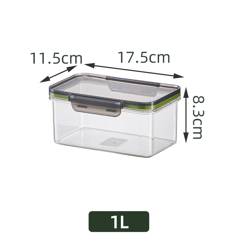 Кутия за съхранение на храна, пластмасова, квадратна форма, без изолация, капацитет 1–4 л, модерен минималистичен стил