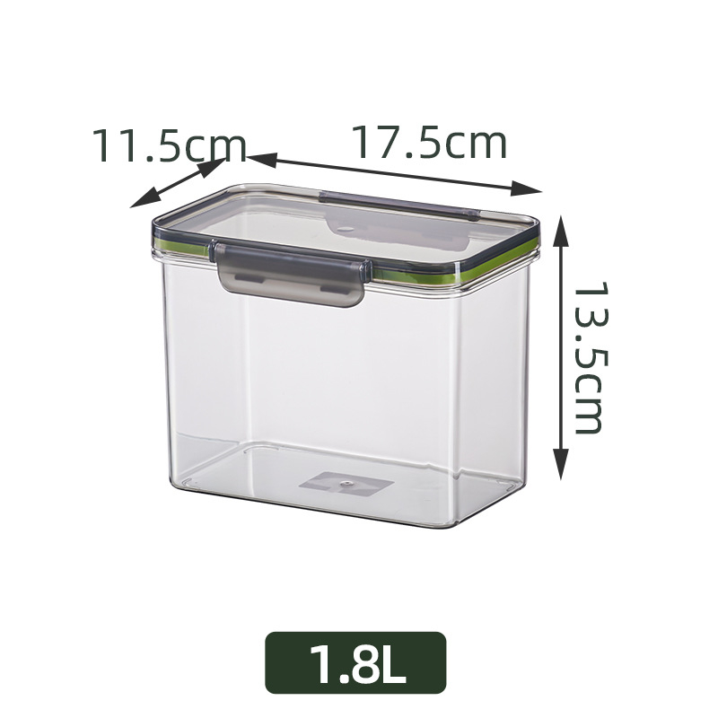 Кутия за съхранение на храна, пластмасова, квадратна форма, без изолация, капацитет 1–4 л, модерен минималистичен стил