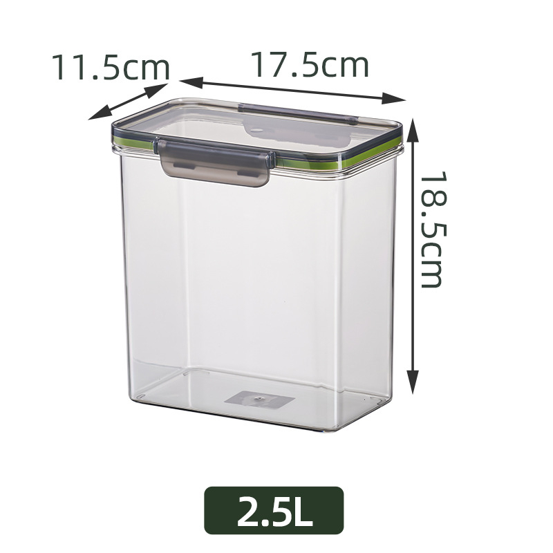 Кутия за съхранение на храна, пластмасова, квадратна форма, без изолация, капацитет 1–4 л, модерен минималистичен стил