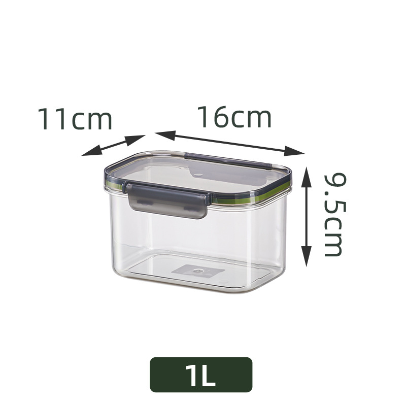 Кутия за съхранение на храна, пластмасова, квадратна форма, без изолация, капацитет 1–4 л, модерен минималистичен стил