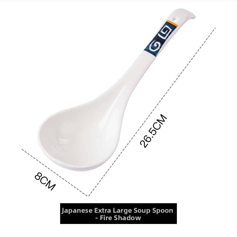 Keramická lyžička na polievku s kvetinovým vzorom, retro štýl, tlač loga.