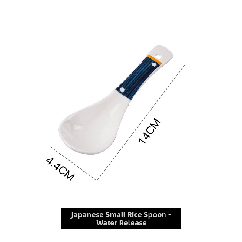 Keramická lyžička na polievku s kvetinovým vzorom, retro štýl, tlač loga.