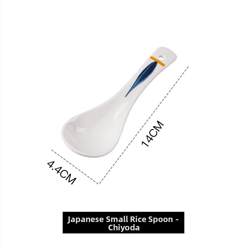 Keramická lyžička na polievku s kvetinovým vzorom, retro štýl, tlač loga.