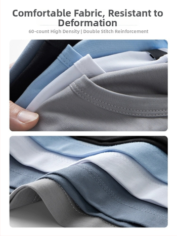 Férfi slim-fit póló, egyszínű, kerek nyakú, rövid ujjú, 47% Modal/47% Pamut/6% Spandex