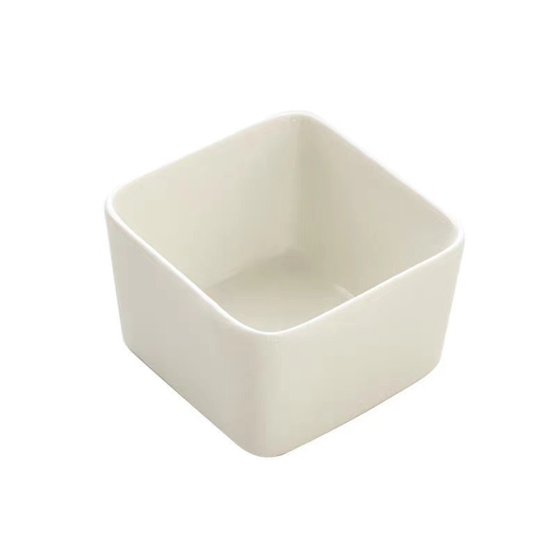 Πορσελάνινο τετράγωνο μπολ ατμοποίησης, ασφαλές για φούρνο μικροκυμάτων, με δυνατότητα εκτύπωσης λογοτύπου