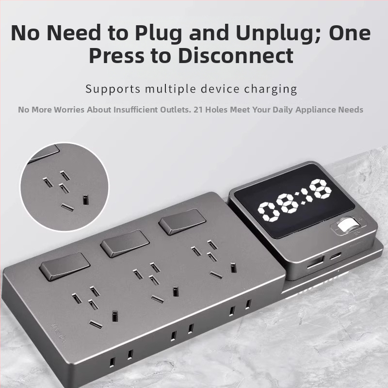 Virtuves paplašinātājs ar paplašinātu aizsardzību pret pārspriegumu un zemspriegumu, sienas uzstādīšanai, 10 A, 220 V, vadīšanas ķermenis no tin-fosfora bronzas, 3C sertifikāts (sertifikāta nr. 2023010202578255)