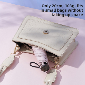 Pliiatsikujuline vihmavari, ülilihtne disain, Vinyl 190T kangas, alumiiniumvars, plastikust käepide, käsitsi avamine/sulgemine, UPF > 50