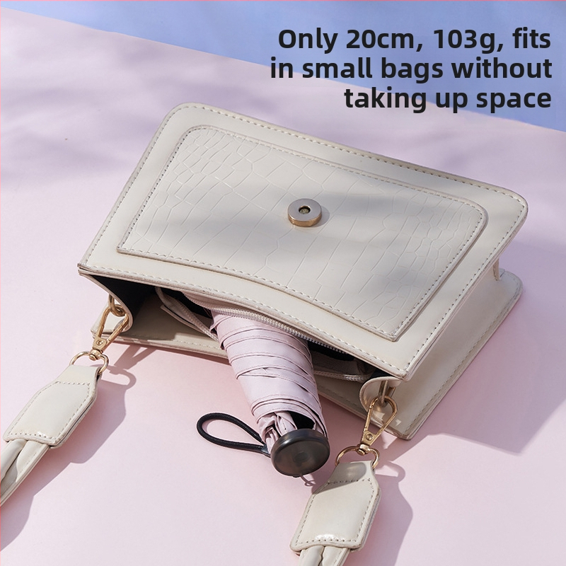 Pliiatsikujuline vihmavari, ülilihtne disain, Vinyl 190T kangas, alumiiniumvars, plastikust käepide, käsitsi avamine/sulgemine, UPF > 50