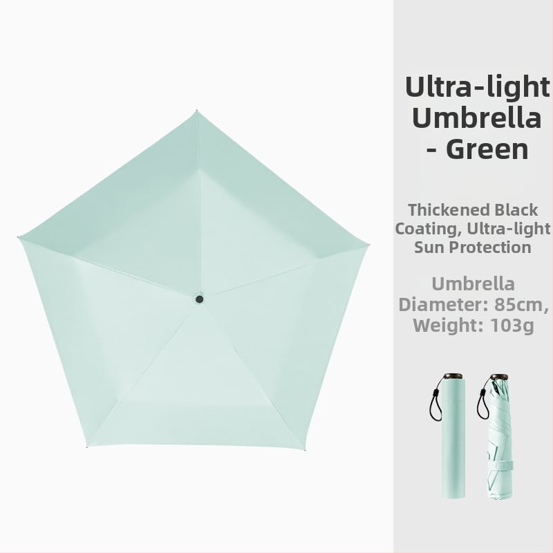 Pliiatsikujuline vihmavari, ülilihtne disain, Vinyl 190T kangas, alumiiniumvars, plastikust käepide, käsitsi avamine/sulgemine, UPF > 50