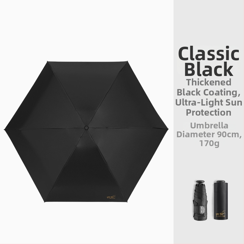 Pliiatsikujuline vihmavari, ülilihtne disain, Vinyl 190T kangas, alumiiniumvars, plastikust käepide, käsitsi avamine/sulgemine, UPF > 50