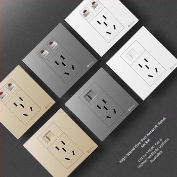 Piecuportīga tīkla sienas kontaktligzda, 10A, 128 sērija, Jaunais valsts standarts