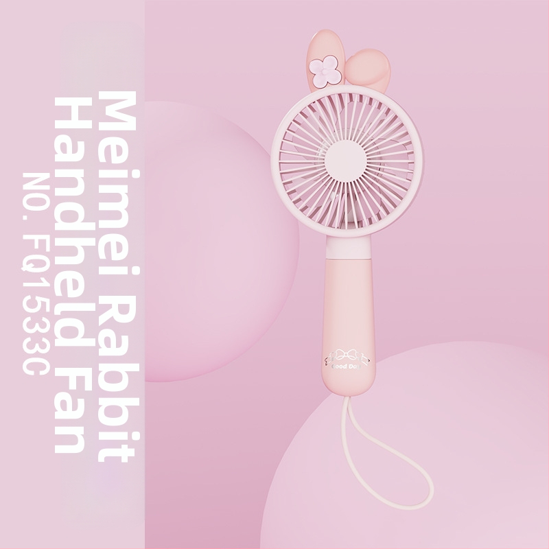 Rankinis USB ventiliatorius — 3 mentelės, įmontuota 100–300 mAh baterija, triukšmas mažesnis nei 36 dB, USB maitinimas