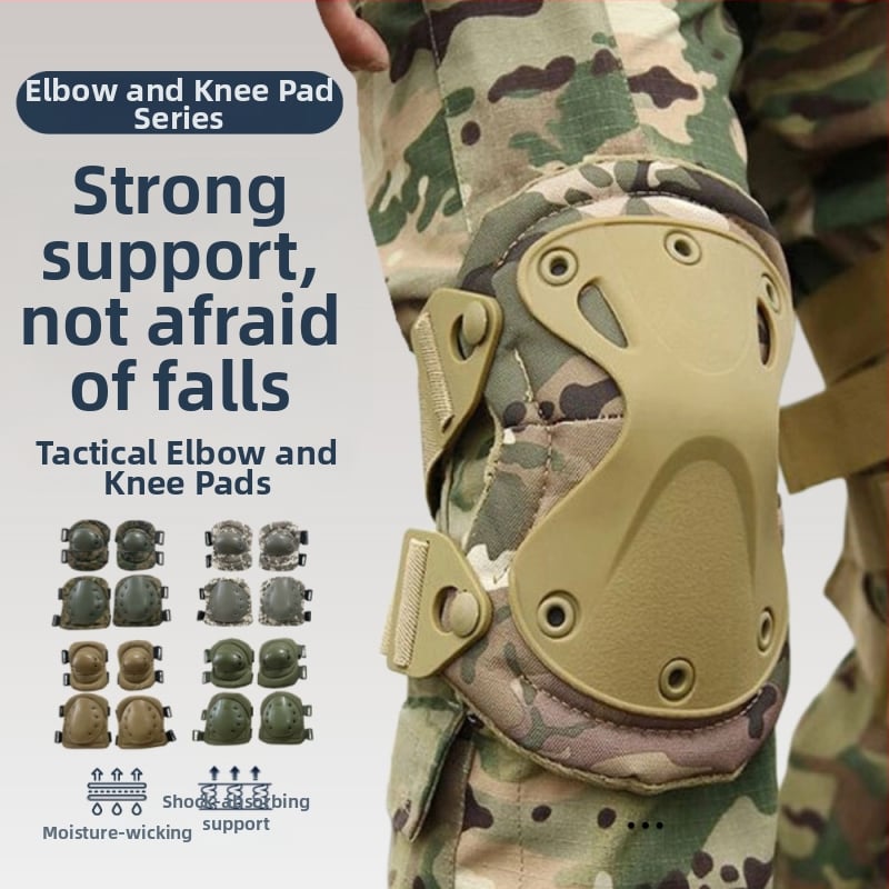 Set protecții pentru genunchi și coate, camuflaj tactic, antrenament de vară, protecție TPU/EVA pentru alpinism și ciclism