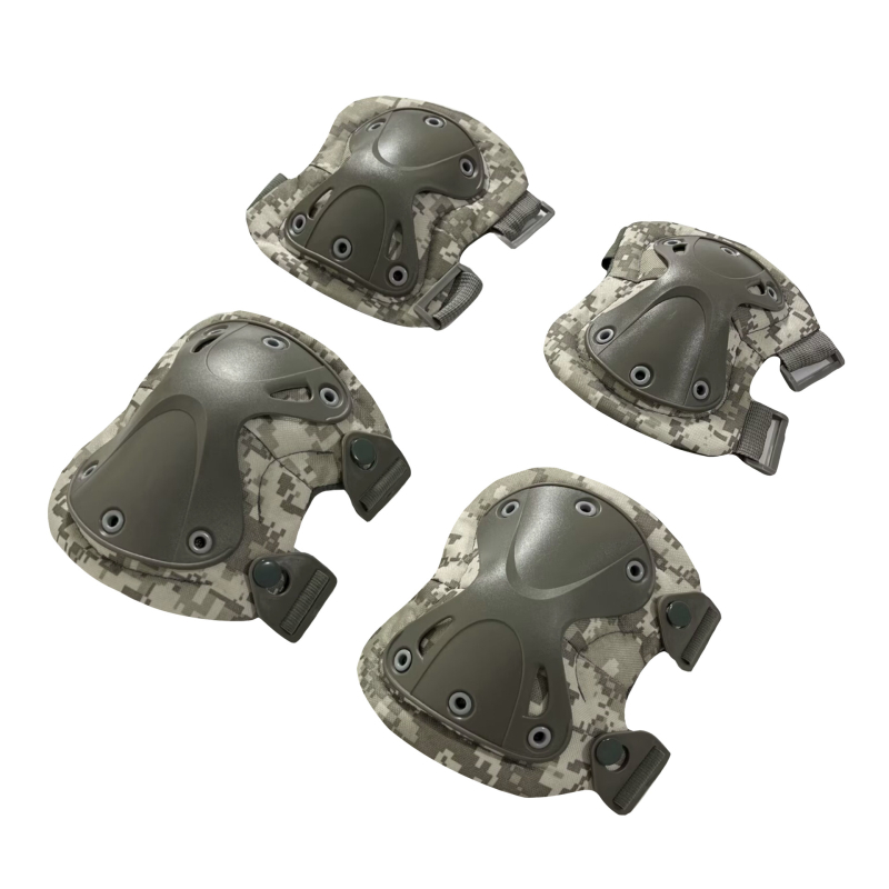 Set protecții pentru genunchi și coate, camuflaj tactic, antrenament de vară, protecție TPU/EVA pentru alpinism și ciclism