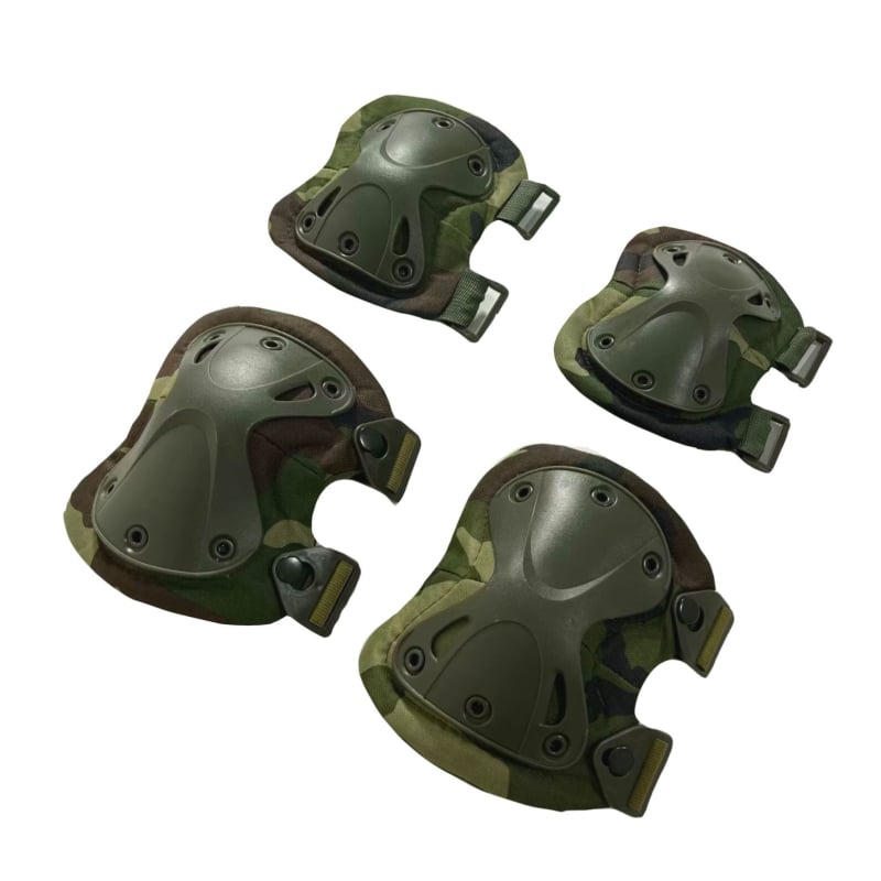 Set protecții pentru genunchi și coate, camuflaj tactic, antrenament de vară, protecție TPU/EVA pentru alpinism și ciclism