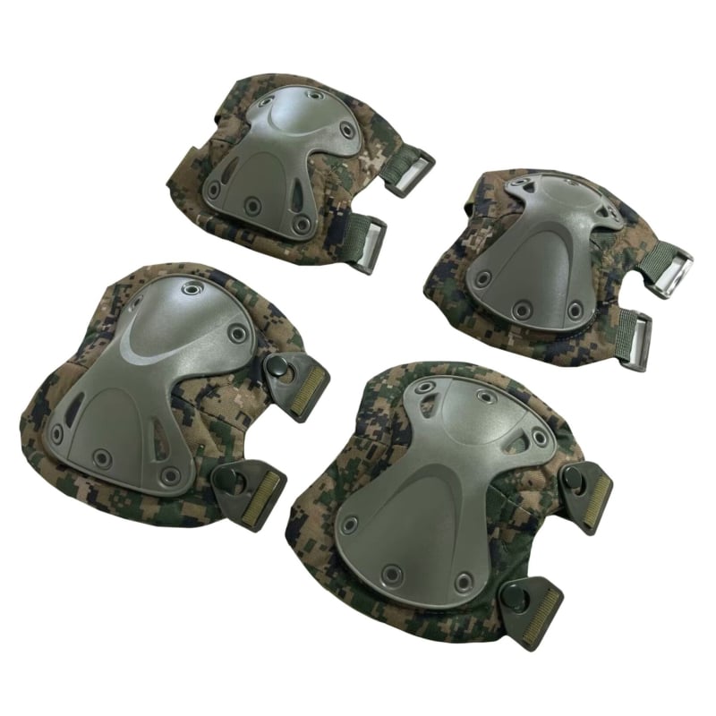 Set protecții pentru genunchi și coate, camuflaj tactic, antrenament de vară, protecție TPU/EVA pentru alpinism și ciclism