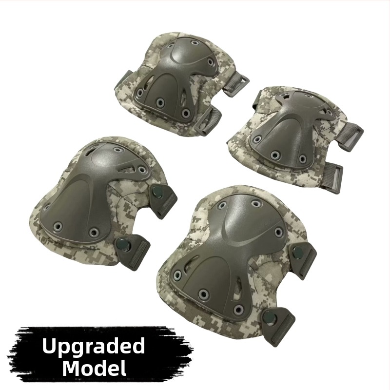 Set protecții pentru genunchi și coate, camuflaj tactic, antrenament de vară, protecție TPU/EVA pentru alpinism și ciclism