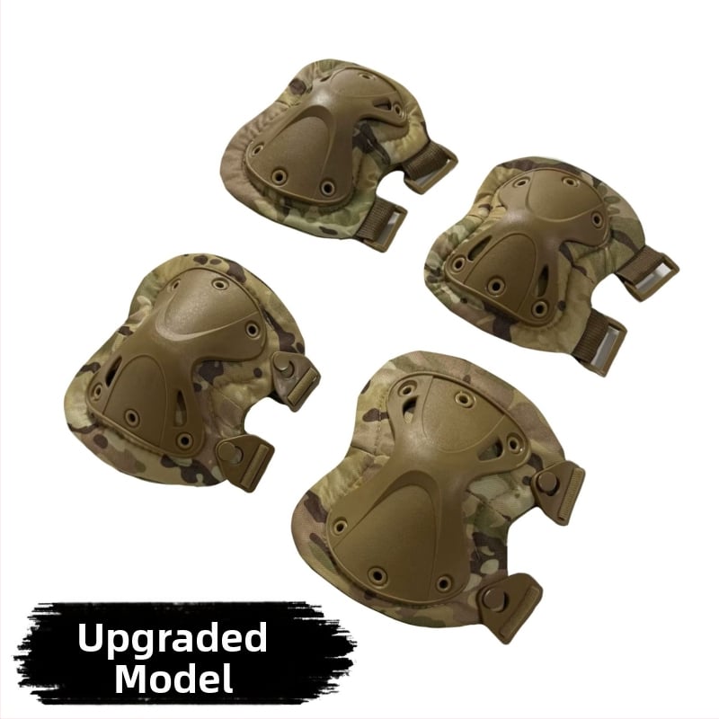 Set protecții pentru genunchi și coate, camuflaj tactic, antrenament de vară, protecție TPU/EVA pentru alpinism și ciclism