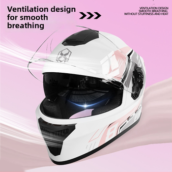 Pilno veido motociklo šalmas suaugusiems – nuo rūko, visoms sezonoms, polipropilenas (PP), tinkama kasdieniam važiavimui ir elektriniam motociklui