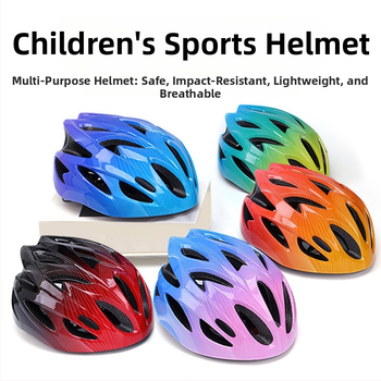 Bērnu velosipēdu ķivere, unisex, gradienta raksts, kods Ettk-7