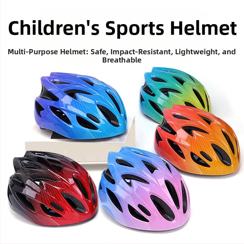 Bērnu velosipēdu ķivere, unisex, gradienta raksts, kods Ettk-7