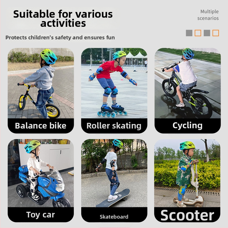 Vaikų dviračio šalmas, unisex, gradiento modelis, kodas Ettk-7