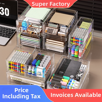 Libistatav hoiukarp kosmeetika ja laua jaoks – PET materjal, kaas, kokkupandav, läbipaistev pind, lauaorganisaator