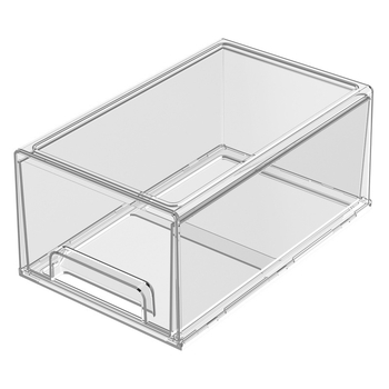 Libistatav hoiukarp kosmeetika ja laua jaoks – PET materjal, kaas, kokkupandav, läbipaistev pind, lauaorganisaator