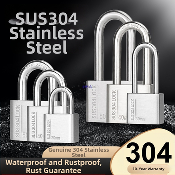 Huari 304 nerūdijanio plieno užraktas | Straight-Open Užraktas | Apsauga nuo vagių; Vandeniui atsparus; Korozijai atsparus; Visoms oro sąlygoms