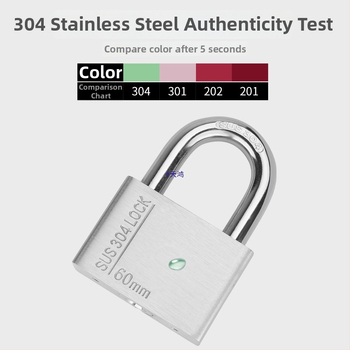 Huari 304 nerūdijanio plieno užraktas | Straight-Open Užraktas | Apsauga nuo vagių; Vandeniui atsparus; Korozijai atsparus; Visoms oro sąlygoms