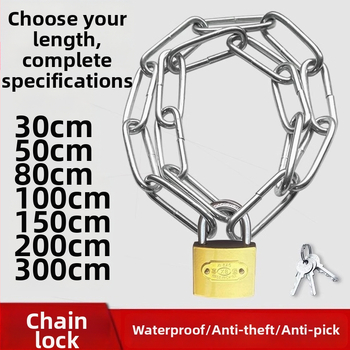 Grandinės spyna dviratiniams ir elektriniams dviračiams, galvanizuota geležis, Amerikos stilius, modelis 10000, produkto kodas F79S8H89JTM65M