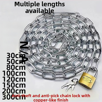 Grandinės spyna dviratiniams ir elektriniams dviračiams, galvanizuota geležis, Amerikos stilius, modelis 10000, produkto kodas F79S8H89JTM65M